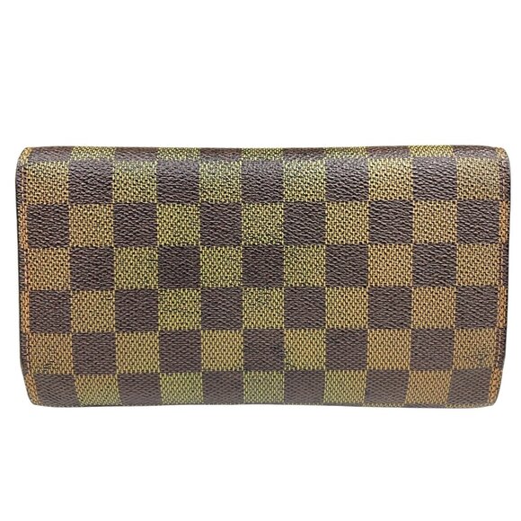 Authentic Louis Vuitton Portefeuille Damier Ebene Leather Wallet jp90-111425 - Picture 2 of 16